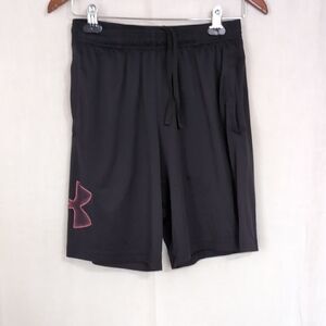 Under Armour Black Basketball Style Shorts Loose Fit Size Medium